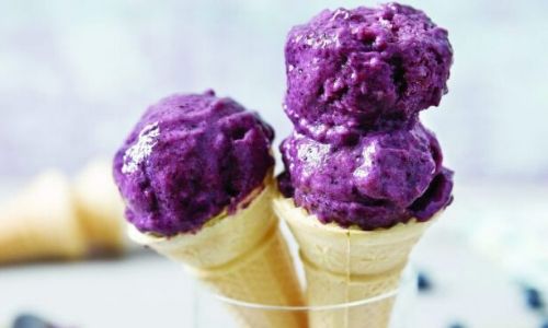 No-bake blueberry banana ice cream_easyfood