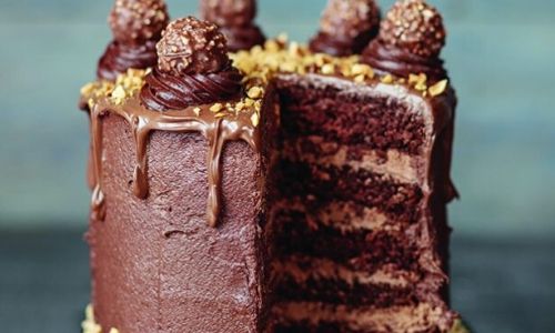 Chocolate hazelnut drip cake_easyfood_showstopper
