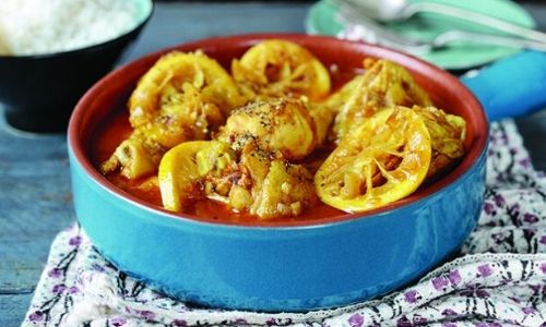 Lemon onion and olive chicken tagine_easyfood