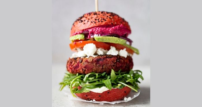 Beetroot and lentil burgers Easy Food