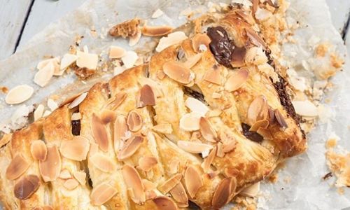 Dark chocolate pastry plait_5-ingredient meals_easyfood