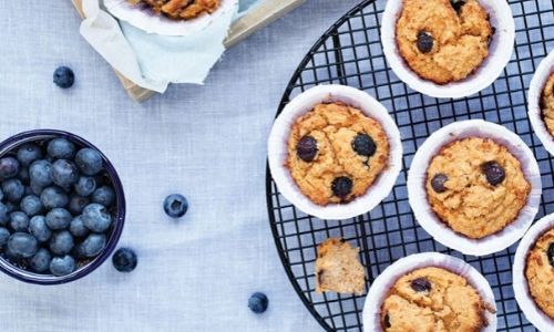 Sweet potato and bluberry muffins_easyfood