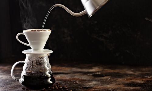 Pour-over/drip with a coffee cone_easyfood