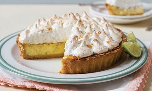 Baked lime and coconut pie_easyfod