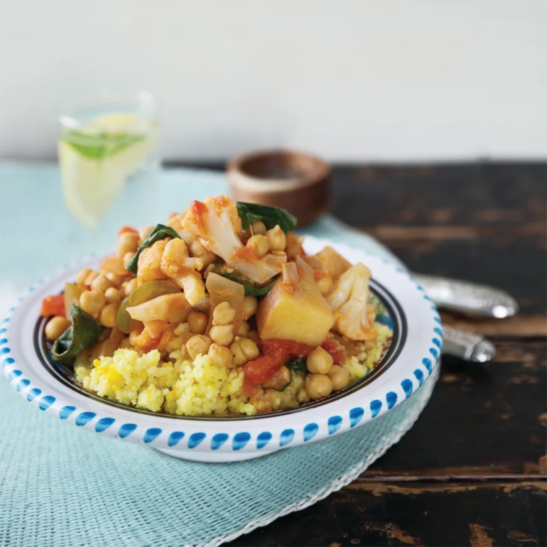 Vegetable and chickpea curry