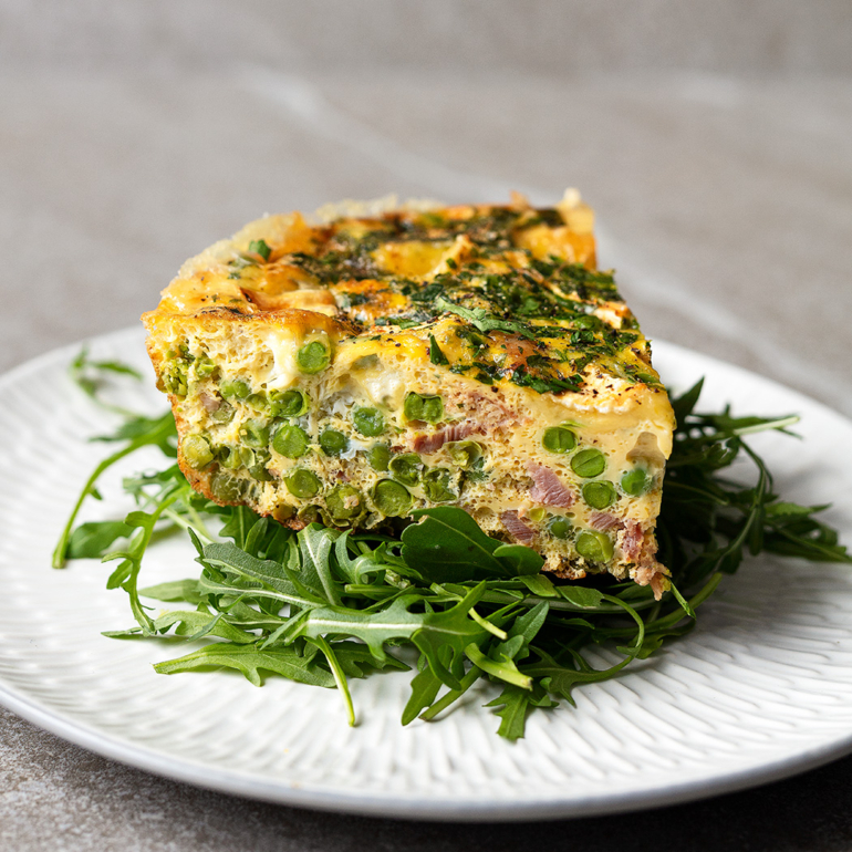 Bacon and Brie frittata