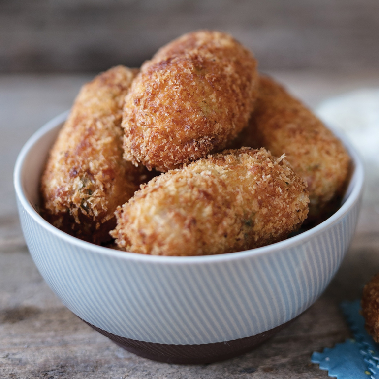 Bacon and cabbage croquettes