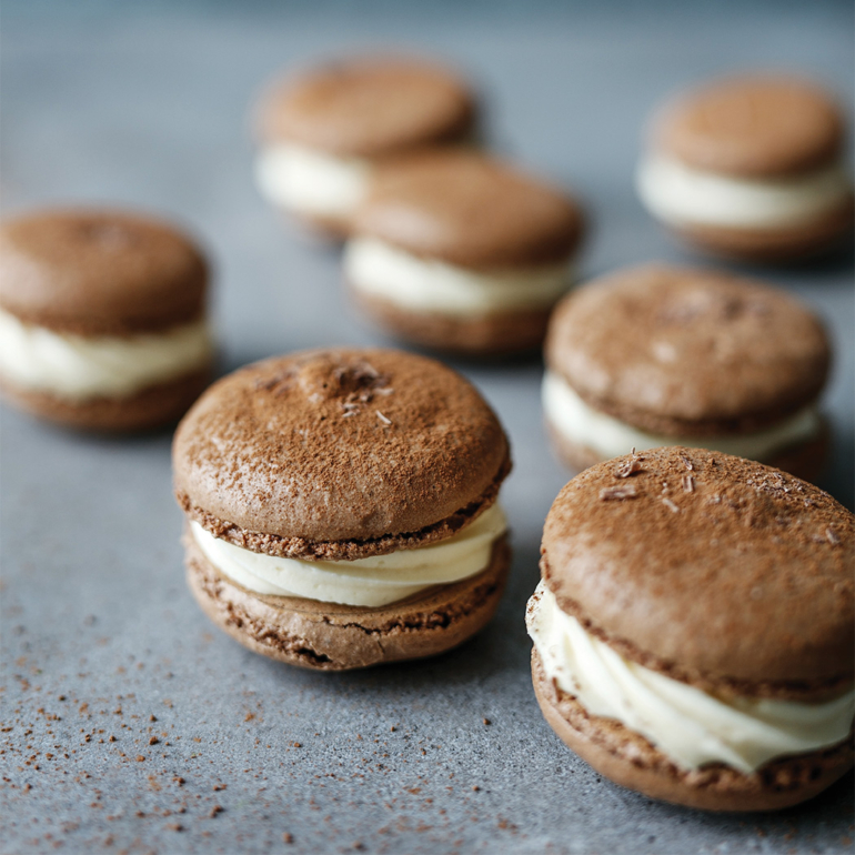 Baileys chocolate macaroons