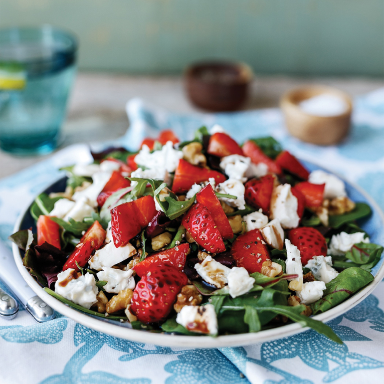 Balsamic and black pepper strawberry salad
