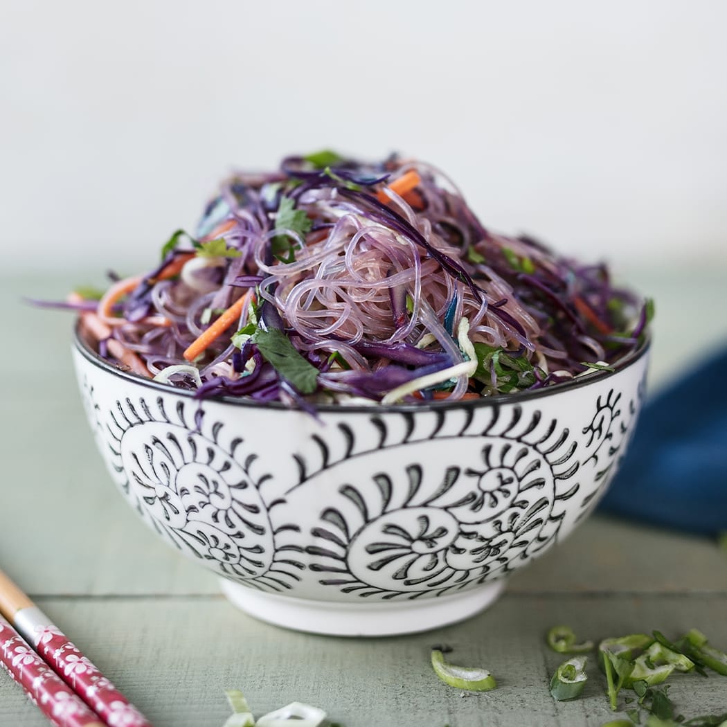 Cabbage and egg glass noodle stir-fry | easyFood