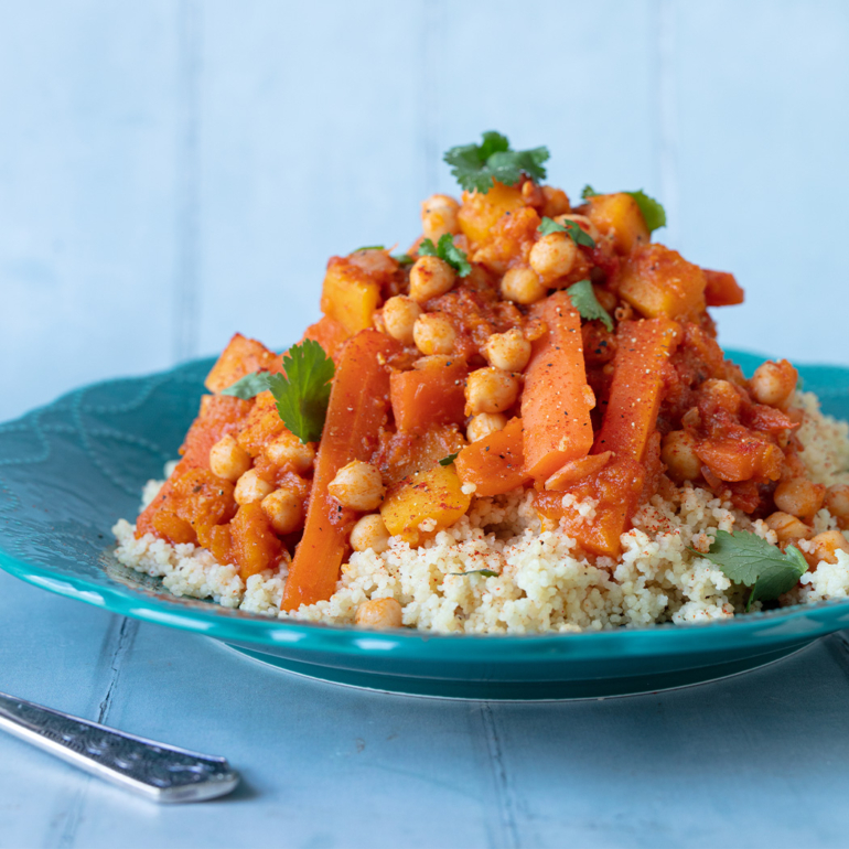 Carrot and chickpea stew