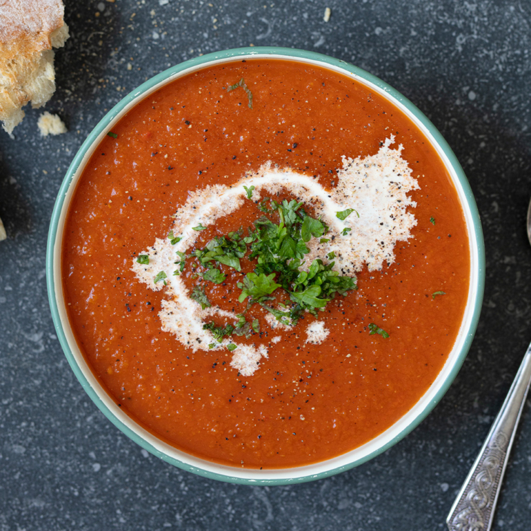 Carrot & tomato soup