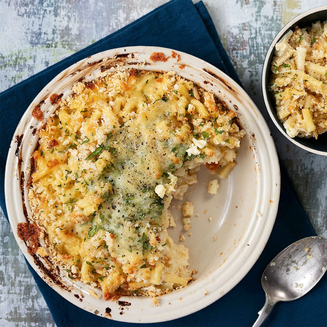 Cheat’s baked macaroni and cheese easyFood