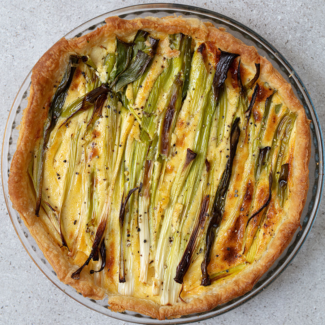 Cheesy spring onion tart | easyFood