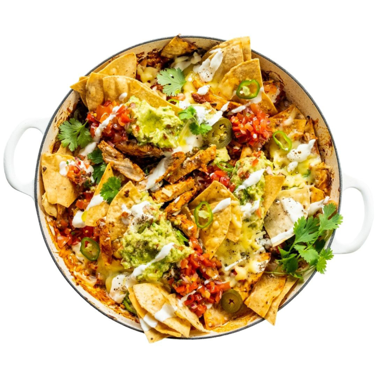 Donal Skehan’s chicken guacamole nacho plate