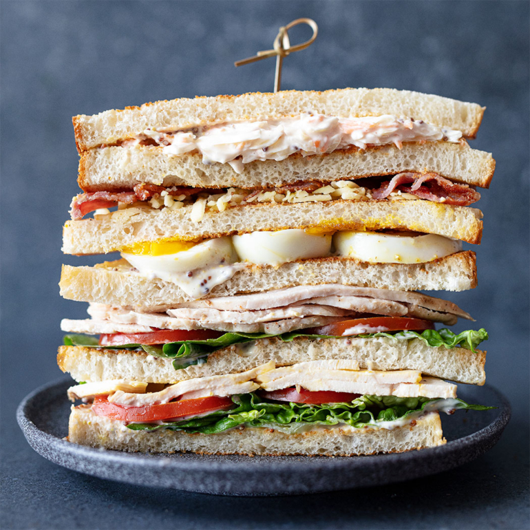 Club chicken sandwich by Homebird
