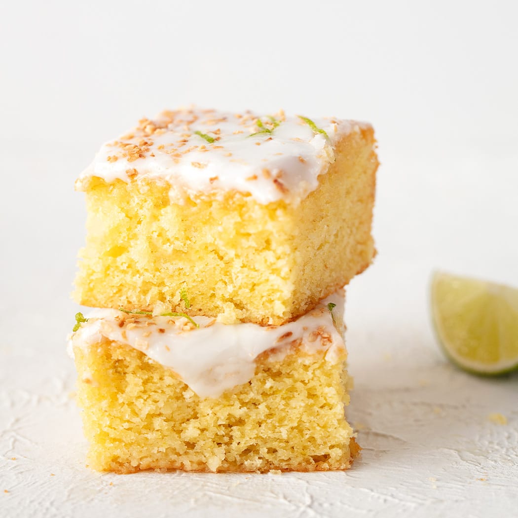 Coconut and lime bars recipe easyFood