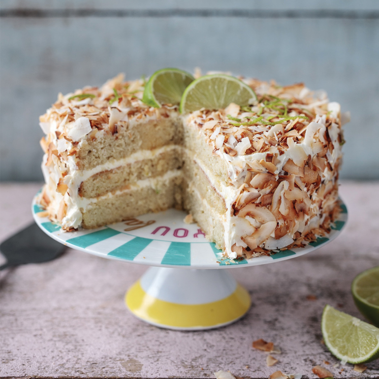 Coconut and lime cake