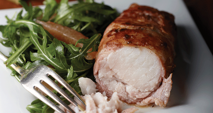 Bacon-wrapped cod Easy Food