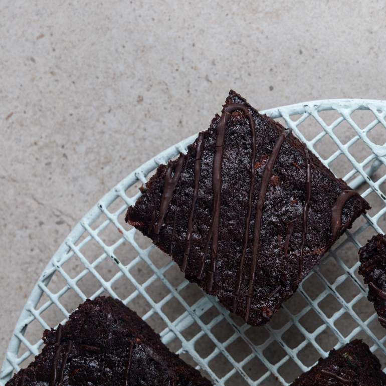 Courgette brownies