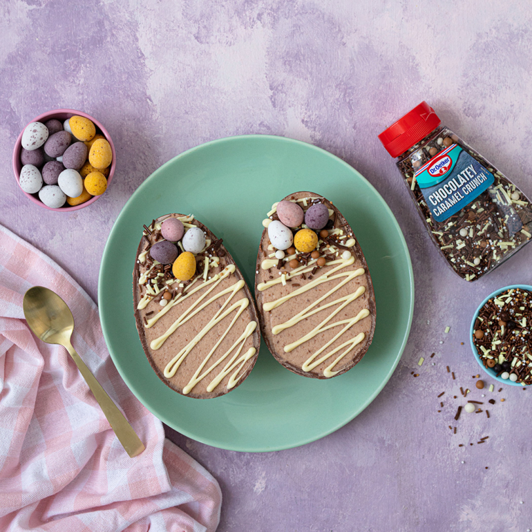 Easter egg cheesecakes by Dr. Oetker