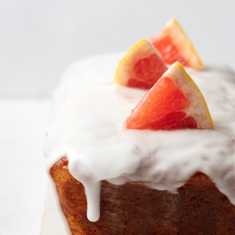 Grapefruit drizzle loaf