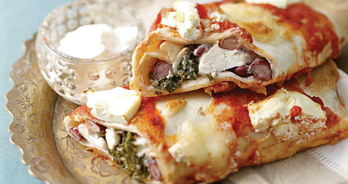 Kale and feta enchiladas Easy Food