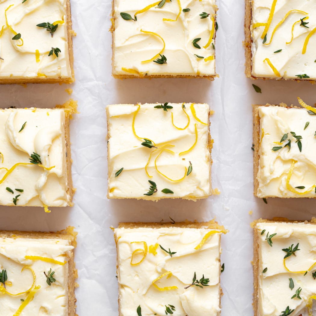 Lemon & thyme bars recipe easyFood