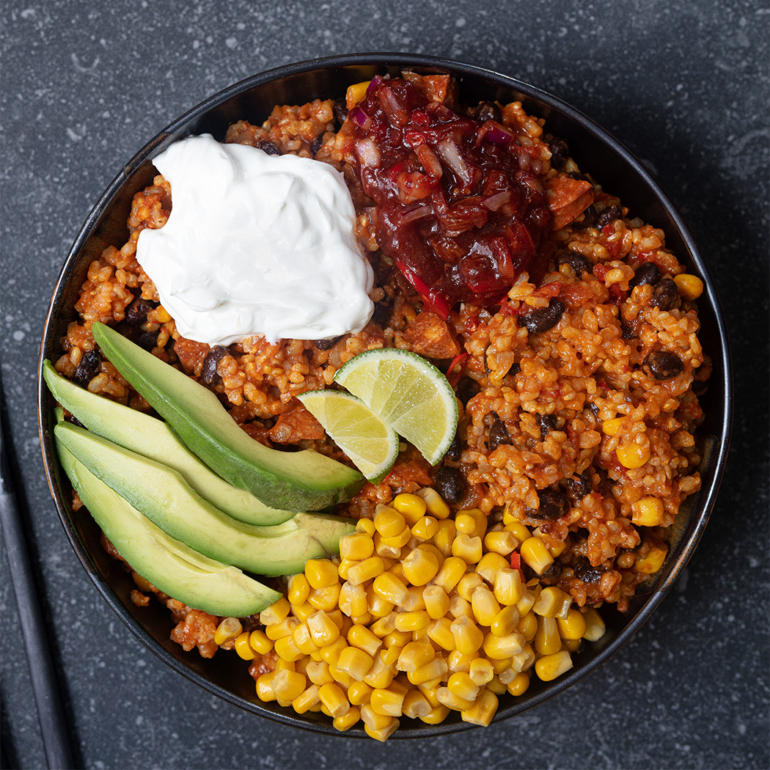 Mexican-style one-pot brown rice