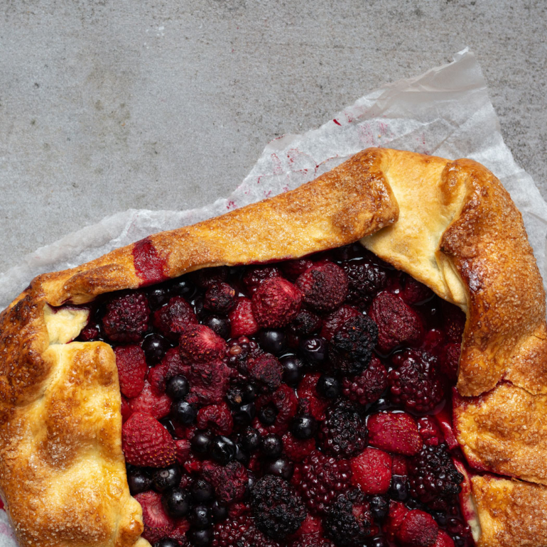 Mixed berry galette
