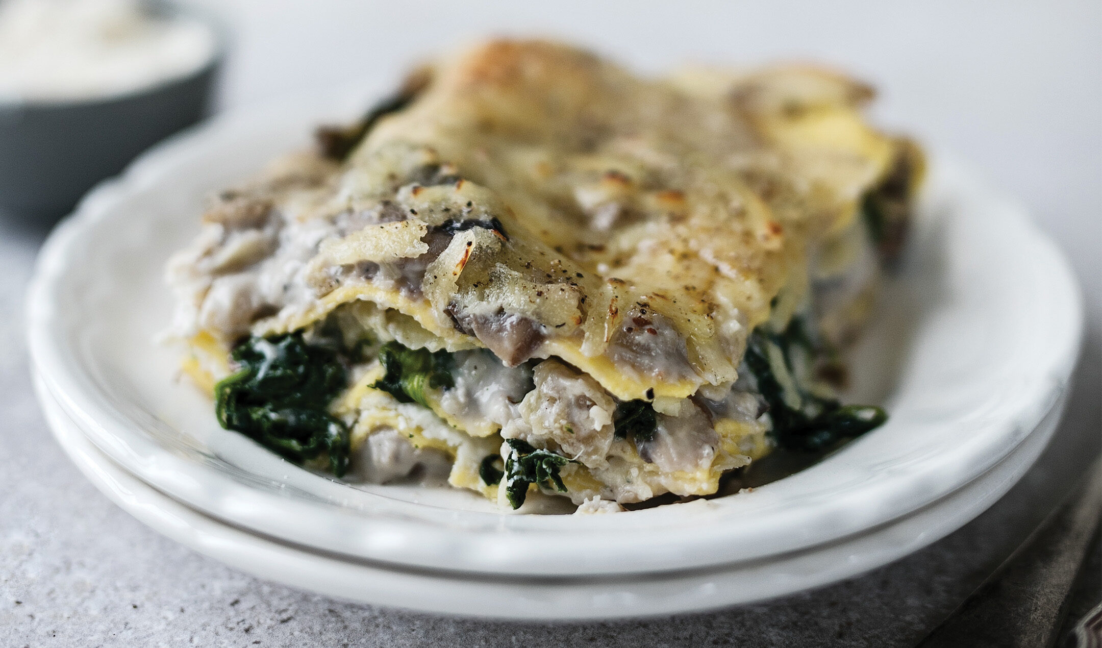 Mushroom And Spinach Lasagne | EasyFood