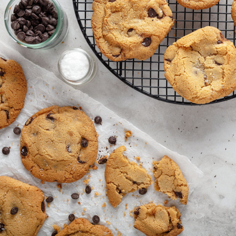Olive oil chocolate chip cookies