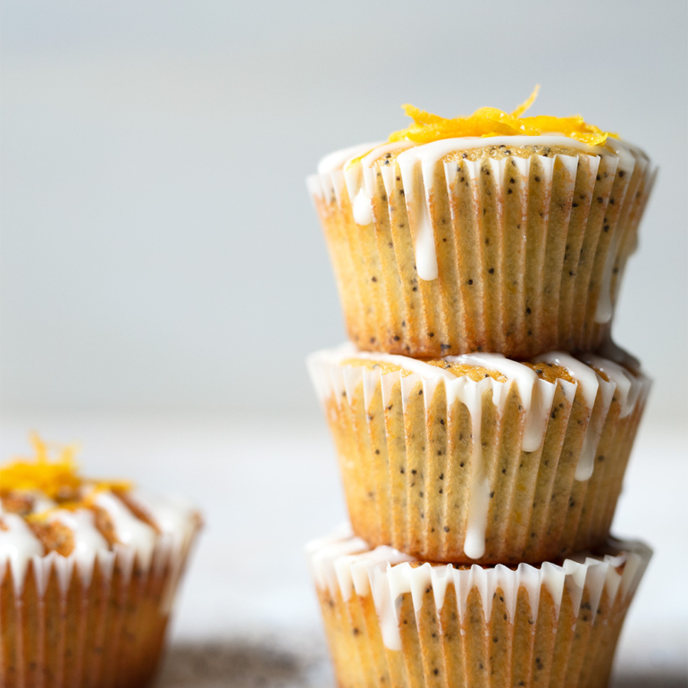 Orange and poppy seed muffins