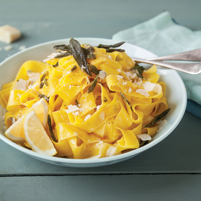 Pappardelle with sage brown butter
