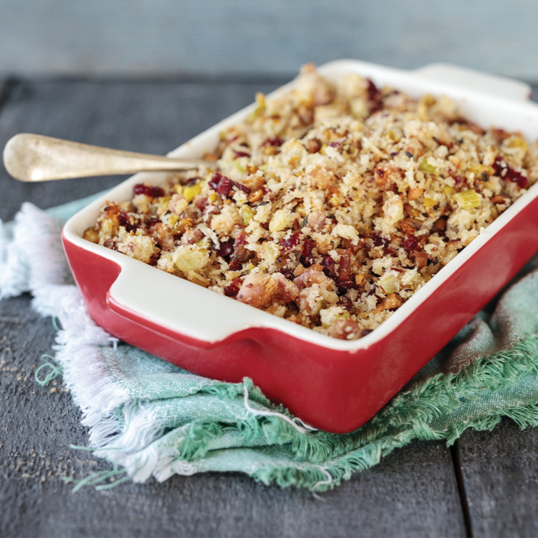 Pistachio and cranberry stuffing