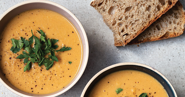 red lentil and carrot soup