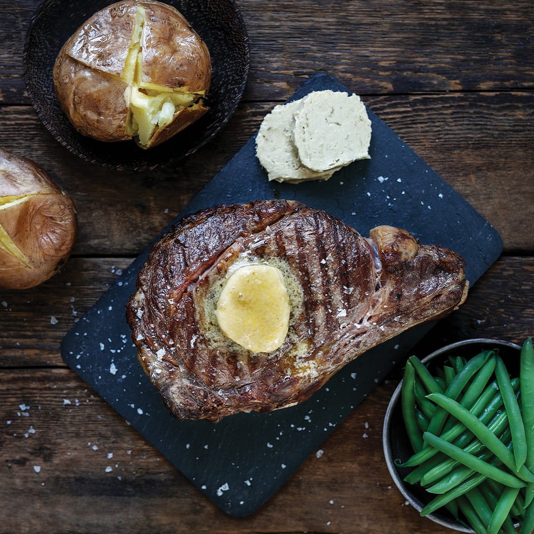 Rib roast with caramelised onion butter recipe | easyFood