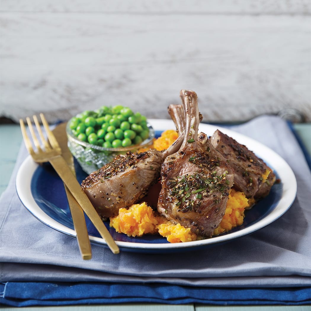 Rosemary lamb chops with carrot and parsnip mash | easyFood