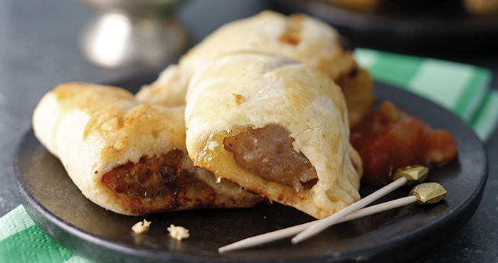 Blue cheese and apple sausage rolls Easy Food