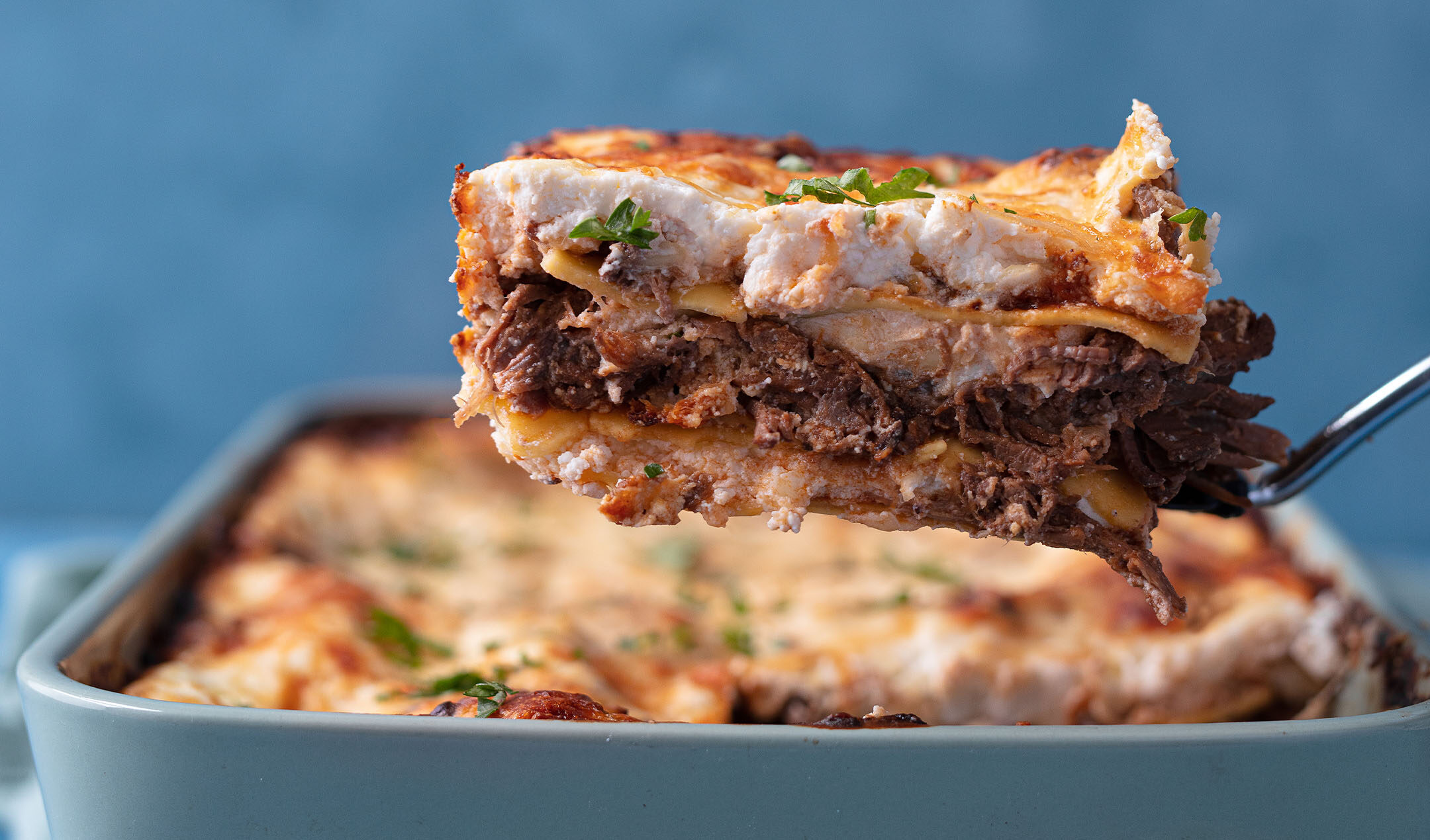 Slow-cooked brisket lasagne recipe | easyFood