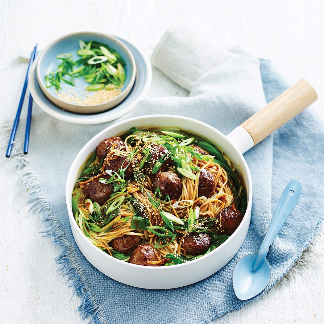 Sticky teriyaki chicken meatballs recipe | easyFood