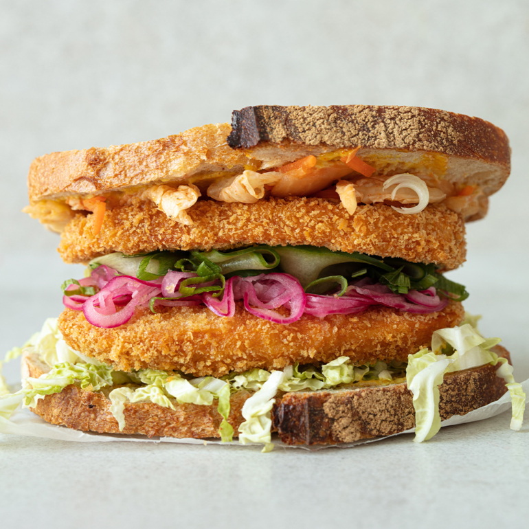 Sweet potato katsu sandwich