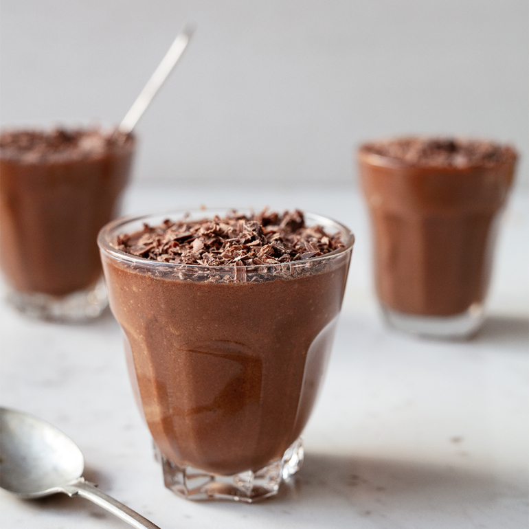 Three-ingredient chocolate pots