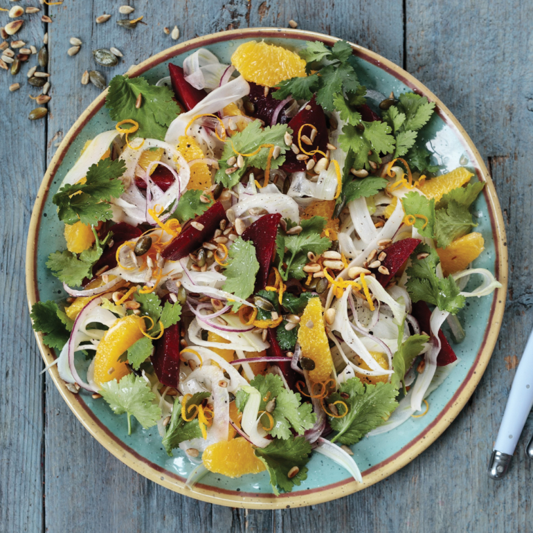 Winter citrus, beetroot and fennel salad