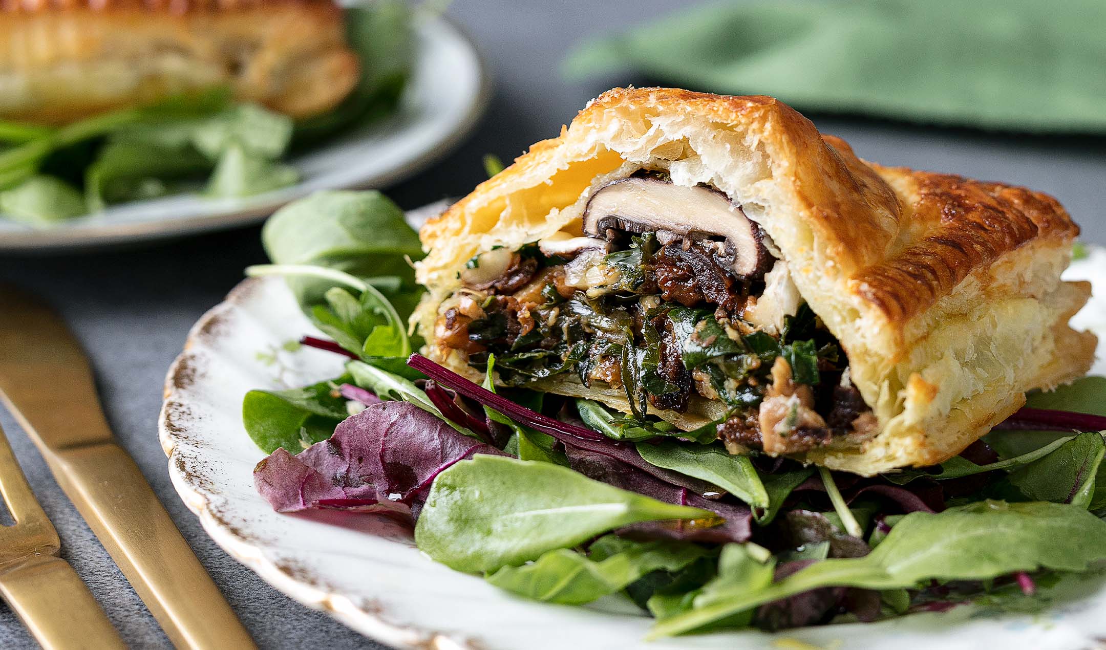 Mini veggie mushroom Wellingtons