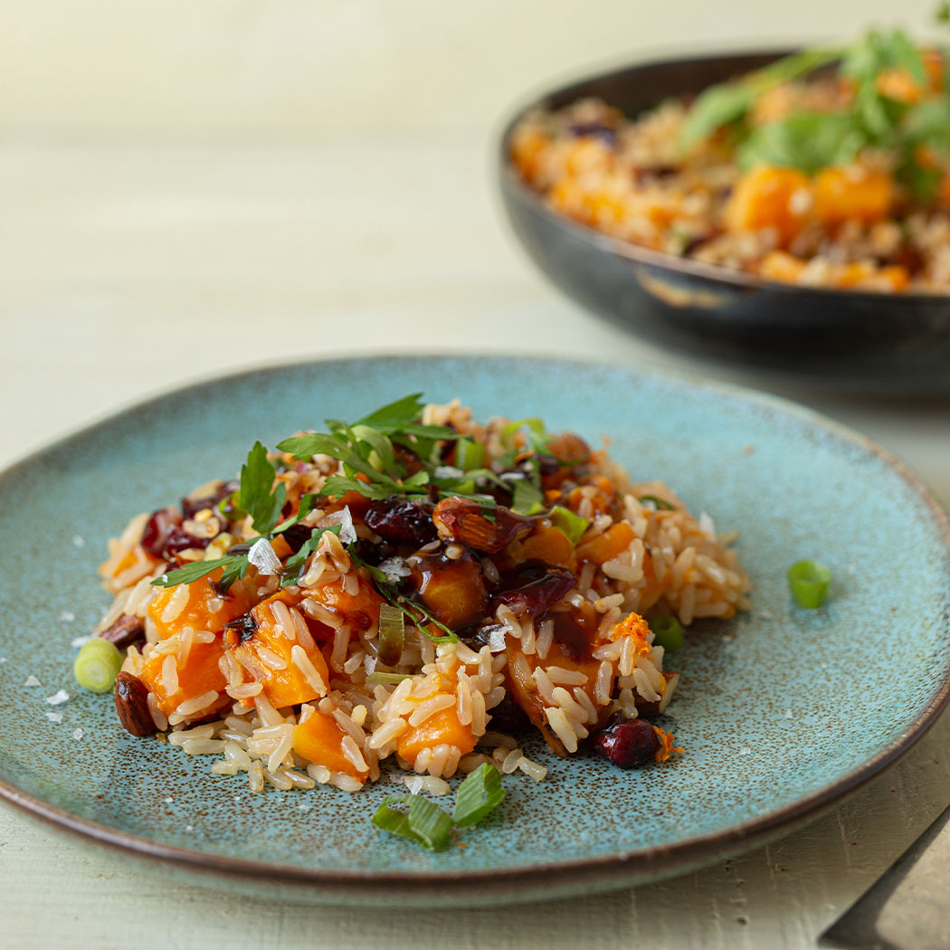 warm brown rice and butternut squash        
        <figure class=