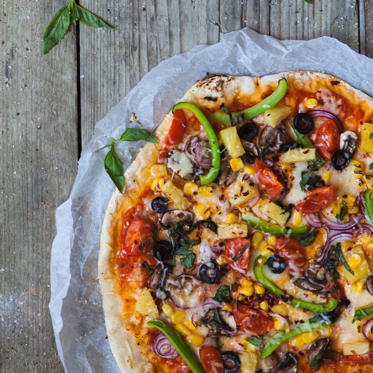 Veggie lovers’ pizza