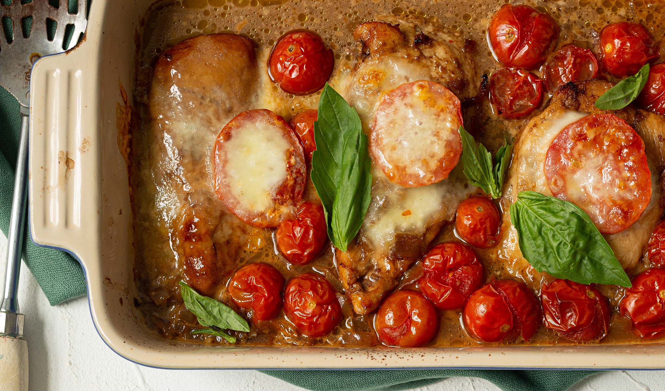 Baked Caprese chicken