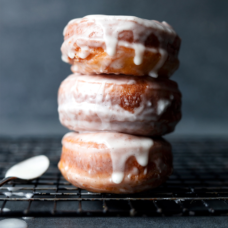 Basic yeasted doughnuts