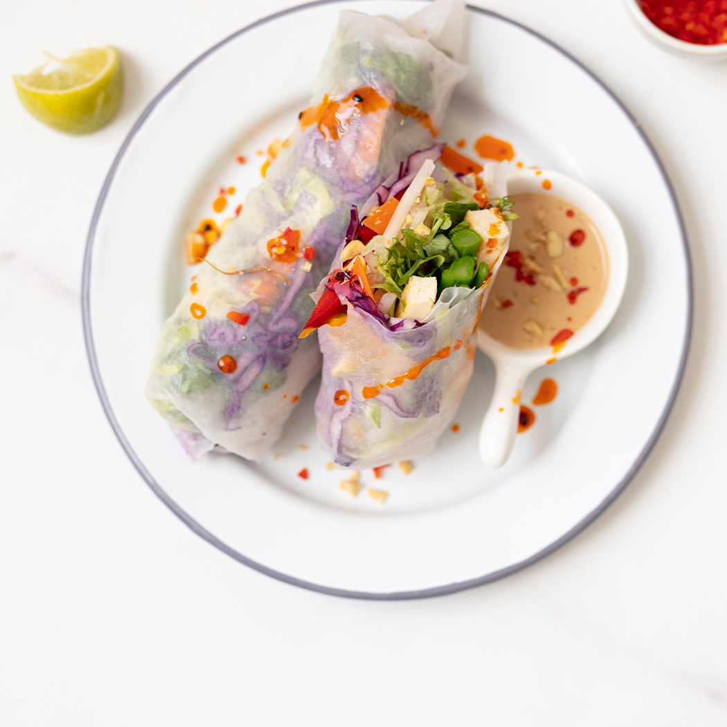 Veggie tofu summer rolls recipe easyFood